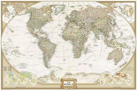 National Geographic: World Wall Map - Executive (36 x 24 poster): Wall Maps World