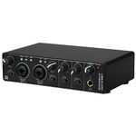 QISUO USB Audio Interface Sound Card RHM 2 in 2 Out Audio Interface Sound Board with 48V Phantom for Recording Professional Audio Mixer & Mic lifier XLR/TSR/TS Ports for Guitarist Vocalist