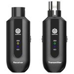 DIGIMORE Wireless XLR Transmitter and Receiver | Up to 100ft Range | 5Hrs Long Battery | <5ms Latency | XLR Connector for Guitars, Mics, Mixers, and PA Systems (D-730 Pro)
