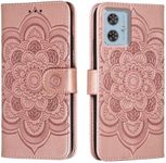 shingtomua for Motorola Moto G54 5G Case Wallet with Card Holder Kickstand Magnetic Soft Leather Flip Fold Case for Moto G54 Cover (Pink)