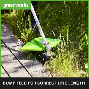 Greenworks 48V Cordless Grass Trimmer – 40cm, Dual Line, 2x 24V Batteries, Lightweight