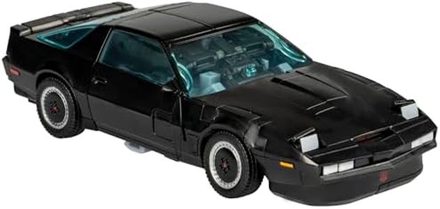 Transformers Collaborative Knight Rider x Transformers Toy, Autobot Agent Knight 6.5-inch Transformers Action Figure, 8+