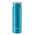 Zojirushi Water Bottle Straight Drink Stainless Steel Mug 480ml Turquoise Blue SM-LA48-AV