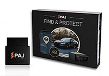 PAJ GPS OBD II Tracker – Real Time Tracking Device for Cars, Trucks & More, Car Tracking with Alarm Notifications on Location, Speed Monitoring, Permanent Battery via OBD2 Plug, 4G LTE