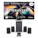 Hisense TV and Soundbar Bundle: 65U8QTUK MiniLED TV plus the HT SATURN Soundbar 65 inches U8/165Hz 2025 model – the perfect match of MiniLED technology and deep surround sound