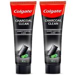 Colgate Charcoal Clean Black Gel Toothpaste, Combo Pack of 240g (120g x2) Deep Clean Tooth paste With Bamboo Charcoal & Wintergreen Mint For Plaque Removal & Tingling Fresh Mouth Experience