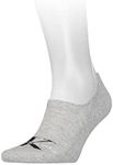 Calvin Klein Men's Logo High Cut Footie 1 Pack, Light Grey Melange, ONE Size