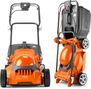 Flymo EasiStore 340R Electric Rotary Lawn Mower – 34cm, 35L Grass Box, Rear Roller