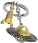 Metal Keyring Keychain Saturn & Locket 7 Meta(l) morphose® Belgium Brand MTM203-01