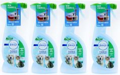4 x 375ml Febreze Pet Fresh Fabric Freshener Room Spray Bundle - Pack of Scent Water-Based Formula Fabric Spray, Carpet Freshener Odour Eliminator with Card. Room Fresheners for Home Bulk Buy