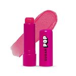 SUGAR POP Nourishing Lip Balm, 4.5g - 06 Strawberry Tinted Lip Moisturizer For Dry & Chapped Lips Enriched With Castor Oil, SPF Infused Lip Care For Women