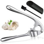 Garlic Press, Ergonomic Heavy Duty Garlic Crusher, Minimized Waste, Easy Clean, Large Capacity, Food Grade & Versatile Kitchen Tool