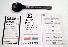 Jeager, Rosenbaum, Snellen Pocket Eye Charts with Occluder - 4 Piece Set