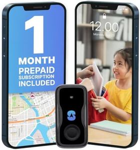 Spy Tec Atlas Mini GPS Tracker for Vehicles, Car, Kids, Seniors | Smallest Portable Real Time GPS Tracking Device | Geofencing, Emergency button | Up to 34 Day Battery Life | 3 Mo Prepaid Subscription