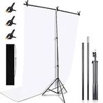 Kmhesvi Portable White Backdrop wit