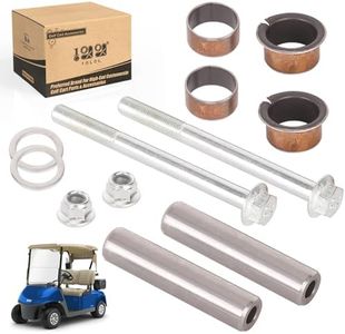 10L0L Golf Cart Spindle Assembly Repair Kit fit EZGO RXV 2008-UP & EZGO TXT/PDS 2001-UP, Include Spindle Bushings, King Pin Tubes,Claw Copper Sleeves and Washers,OEM# 70745-G01,614034,70648-G01