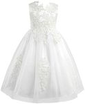 iEFiEL Floral Lace Flower Girls Dre