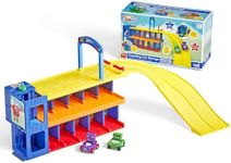 hand2mind Counting Car Garage, Race Car Track, Toy Vehicle Playsets, Parking Garage, Pretend Play Sets for Preschoolers, Preschool Math Learning Activities, Numbers for Toddlers, Kids Birthday Gifts