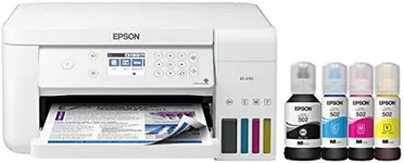 Epson Ecotank Et-3710 Wireless Color Inkjet All-in-One Supertank Printer, White