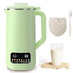 Soy Milk Maker, Automatic Nut Milk Maker, 20 Oz Almond Milk Maker for Oat, Soybean, Stainless Steel Plant-Based Milk Machine Maker with Delay Setting and Self Cleaning