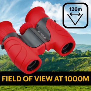 KODAK Kids Binoculars 8x – Red Compact Outdoor Toy