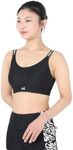 Under Armour Womens Infinity Mid Impact Sports Bra, (001) Black / / White, Large D-DD