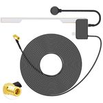 Eightwood DAB Antenna Car FM AM SMB Digtial DAB Car Radio Antenna with 3 Metre DAB Windscreen Antenna Glass Mount for Blaupunkt Pioneer Clarion Kenwood Alpine