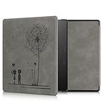 kwmobile Cover Compatible with Amazon Kindle Oasis 10. Generation Cover - eReader Case - Dandelion Love Grey