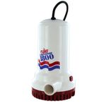 Rule A53S-24 1800 GPH Submersible Sump/Utility Pump, 24 Foot Cord, Automatic, 110 Volt AC, White/Red