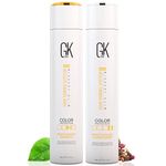 GK HAIR Global Keratin Moisturizing Shampoo and Conditioner Duo Hydrating Formula for Normal to Dry Hair Colour Protection Infused with Keratin Healthier Sulfate Paraben Free Suitable Men Women 300ml