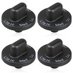 Reyhoar 4 Pcs 71001641 Cooktop Burner Knob, Range Burner Control Knob Fit for Jenn Air Range/Stove/Cooktop