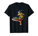 Leopard Gecko Watercolor Reptile Keeper Gecko Fan T-Shirt