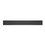 BUILDMART - 36" Linear Slot Diffuser - (2 Slot) Double Slot - Black Decorative Aluminum Air Vent - Heating and Cooling Modern AC Vent Cover for Ceiling, Walls & Floors - Texas Buildmart