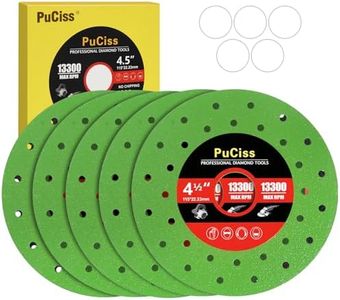 PuCiss 4-1/2 Inch Tile Cutter Diamond Saw Blades for Angle Grinder,7/8" Arbor Multi-Material Cut Off - Grinding Disc for Tile, Glass, Marble, Granite, Angle Grinder & Diamond Saw Blade - 5 Pack.