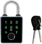 Combination Padlock,Fingerprint Blu