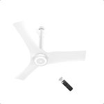 atomberg Aris Starlight Smart 900mm BLDC Ceiling Fan with IoT & Remote | 5star | Best-in-class Air Delivery | Silent Operation | Free Installtion | LED Underlight | 3 Year Warranty|Marble White