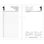 AT-A-GLANCE 2025 Desk Calendar Refill, Daily, 3-1/2" x 6", Standard, Loose-Leaf (E7175025)