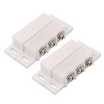 Sourcingmap 2Sets Magnetic Reed Switch Normally Open Closed NC NO Door Alarm Window Security