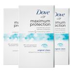 Dove Maximum Protection Original Clean Anti-perspirant Cream Stick with ¼ moisturising cream our most effective deodorant 6x 45 ml