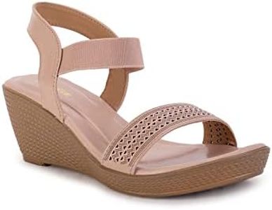 Bata Womens Alaska Sandal Heels, (6615313), 4 Red