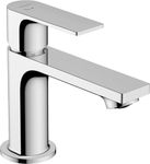 hansgrohe Rebris E - Bathroom tap with pop-up Waste Set, Energy-Saving (CoolStart), Bathroom Sink tap with spout Height 84 mm, Basin Mixer tap Water-Saving (EcoSmart+), Chrome, 72587000
