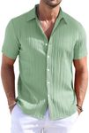 TUREFACE Men's Button Up Shirts Sho