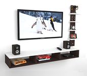 Anikaa Jadis Engineered Wood Wall Mount TV Unit/TV Stand/Wall Set Top Box Stand/TV Cabinet/TV Entertainment Unit (Wenge White) (Ideal for Upto 55")(D.I.Y)