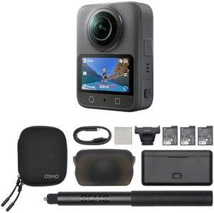 DJI Osmo 360 Camera Adventure Combo, Waterproof 8K 360° Action Camera with 1-Inch 360° Imaging, Extended Battery Life with 3 Batteries, Native 8K 360° Video, 105GB Built-in Storage, 360 Action Camera