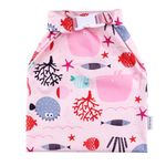 Hisprout Grab and Go Waterproof Washable Reusable Diaper Wet Dry Bag (Pink Fish)