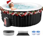 Round Inflatable Hot Tub, 2-4 Perso