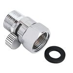 Yizhet Shower Head Shut-Off Valve, Durable Chrome Finish, Control on/Off Shower Valve, Water Control for Shower Flow Reduce Water Consumption Universal Replacement Part