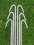 T304 Stainless steel tent peg (x6) large heavy duty bivvy awning stakes hard ground