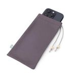 Halsa EMF Shield Sleeve for Cell Phone - Signal Blocking Anti-EMP Pouch - Smartphone Protection Case Against Radiation, EMF, 5G, RFID - Grey - 4x8 Inch Fits Most Phones