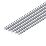 sourcing map 5Pcs 5/16"(8mm) Dia Round Aluminum Rod, 12"(305mm) Long 6061 Aluminum Round Rod Solid Lathe Bar Stock for Industry Construction DIY Crafts